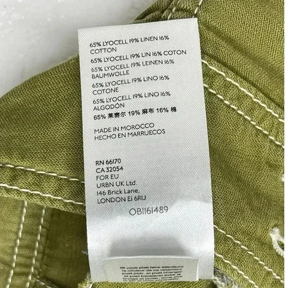 Anthropologie Jackson Tapered Utility pants size 6 Olive green - Picture 10 of 12